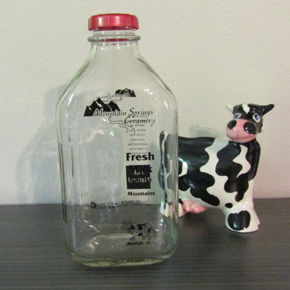 Glass Milk Bottle from the Ozark Mountains